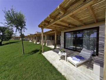 Hotelkamers van het Paradise Resort in Sardinie